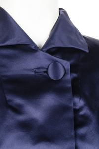 Christian Dior Haute Couture Silk Satin A-Line Coat, 1960s