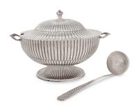 A Mexican Silver Covered Tureen and Ladle