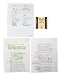 REAGAN, Ronald (1911-2004). Five signed items, most as Governor of California, plus.