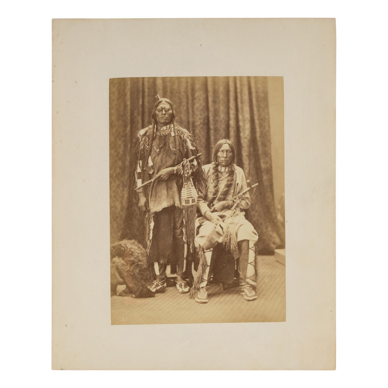 Crazy Head and Spotted Wolf, Northern Cheyenne, ca 1870s