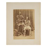 Crazy Head and Spotted Wolf, Northern Cheyenne, ca 1870s