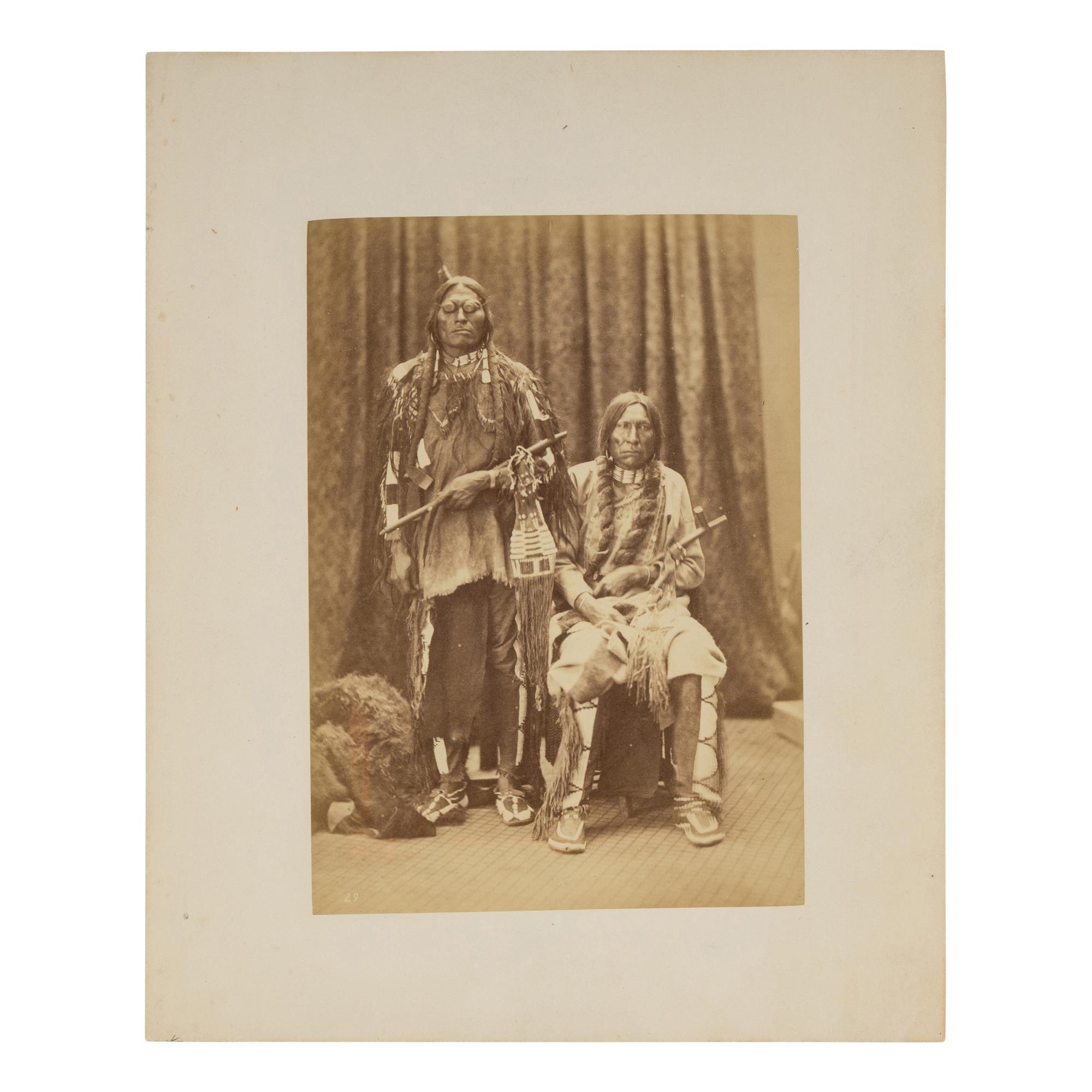 Crazy Head and Spotted Wolf, Northern Cheyenne, ca 1870s