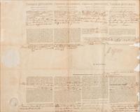 JEFFERSON, Thomas (1743-1826). Partly printed document signed (“Thomas Jefferson”), as President, countersigned by James Madison as Secretary of State, 1806.