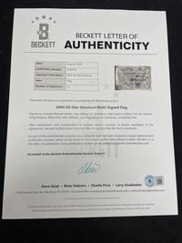 A 2004 Chrysler All-Star Golf Shootout Signed Autograph Golf Flag Including Michael Jordan (Beckett Authentication Services)