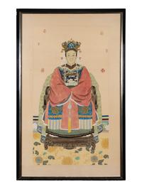 A Pair of Chinese Ancestral Portraits