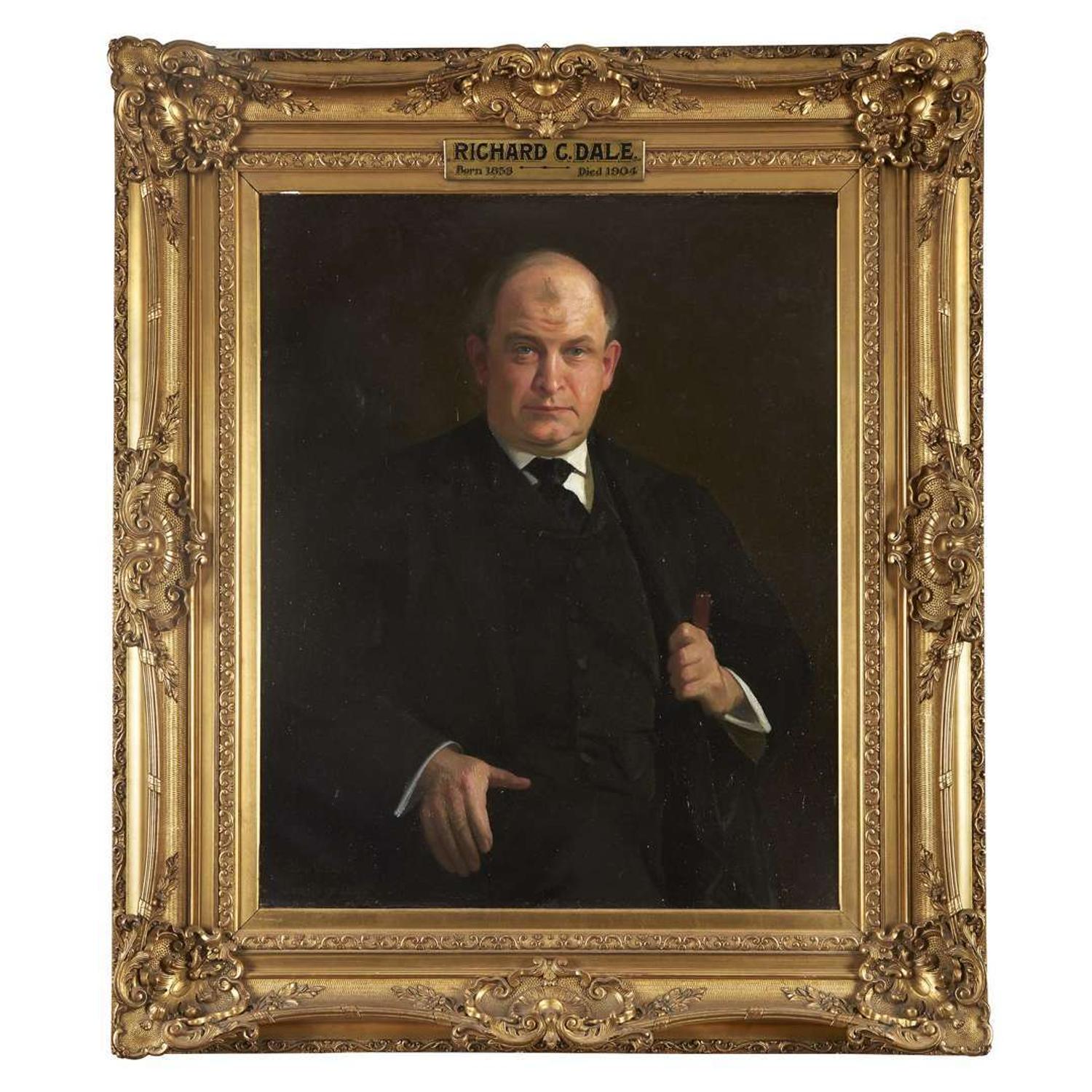 Robert W. Vonnoh (1858-1933) Portrait of Richard C. Dale (1853-1904)