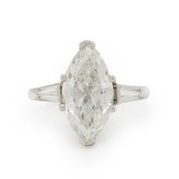 Laser-Drilled Diamond and Platinum Ring