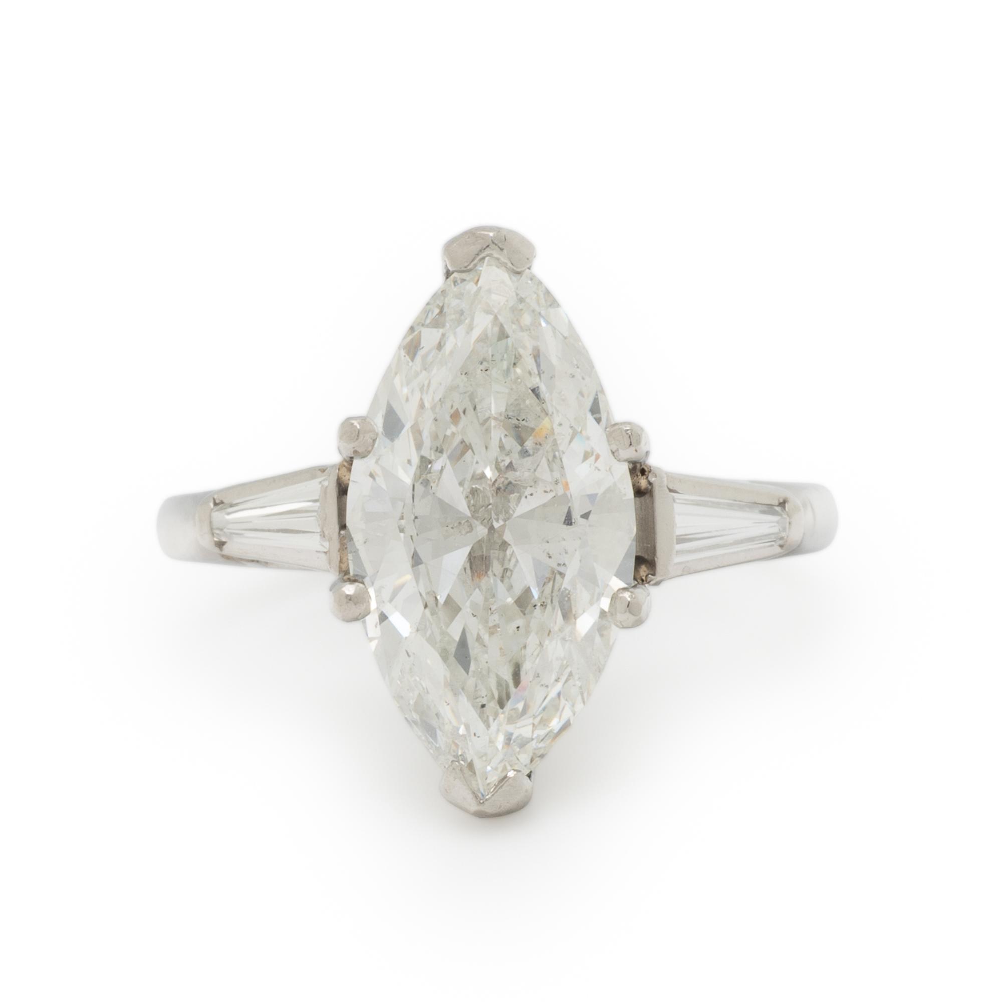 Laser-Drilled Diamond and Platinum Ring