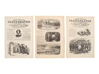 [CIVIL WAR]. Frank Leslie's Illustrated Newspaper . Bound vols. in English and German, ca 1858-1862.