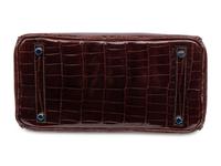 HERMÈS, BIRKIN 30 IN SHINY BROWN CROCODILE