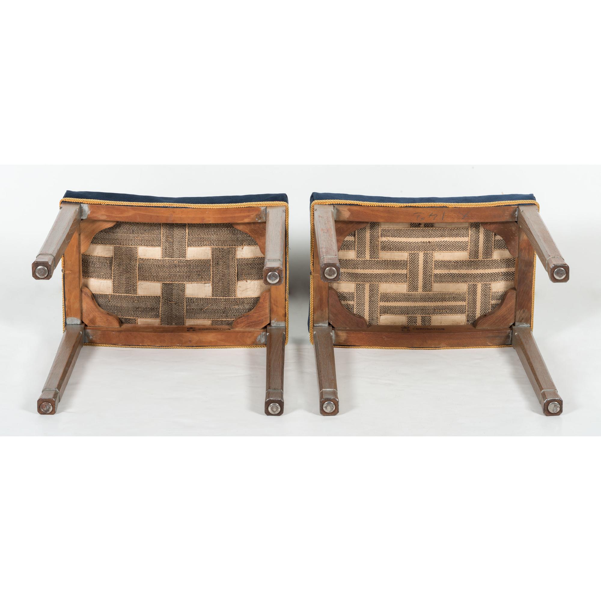 Pair of Queen Elizabeth II Coronation Stools