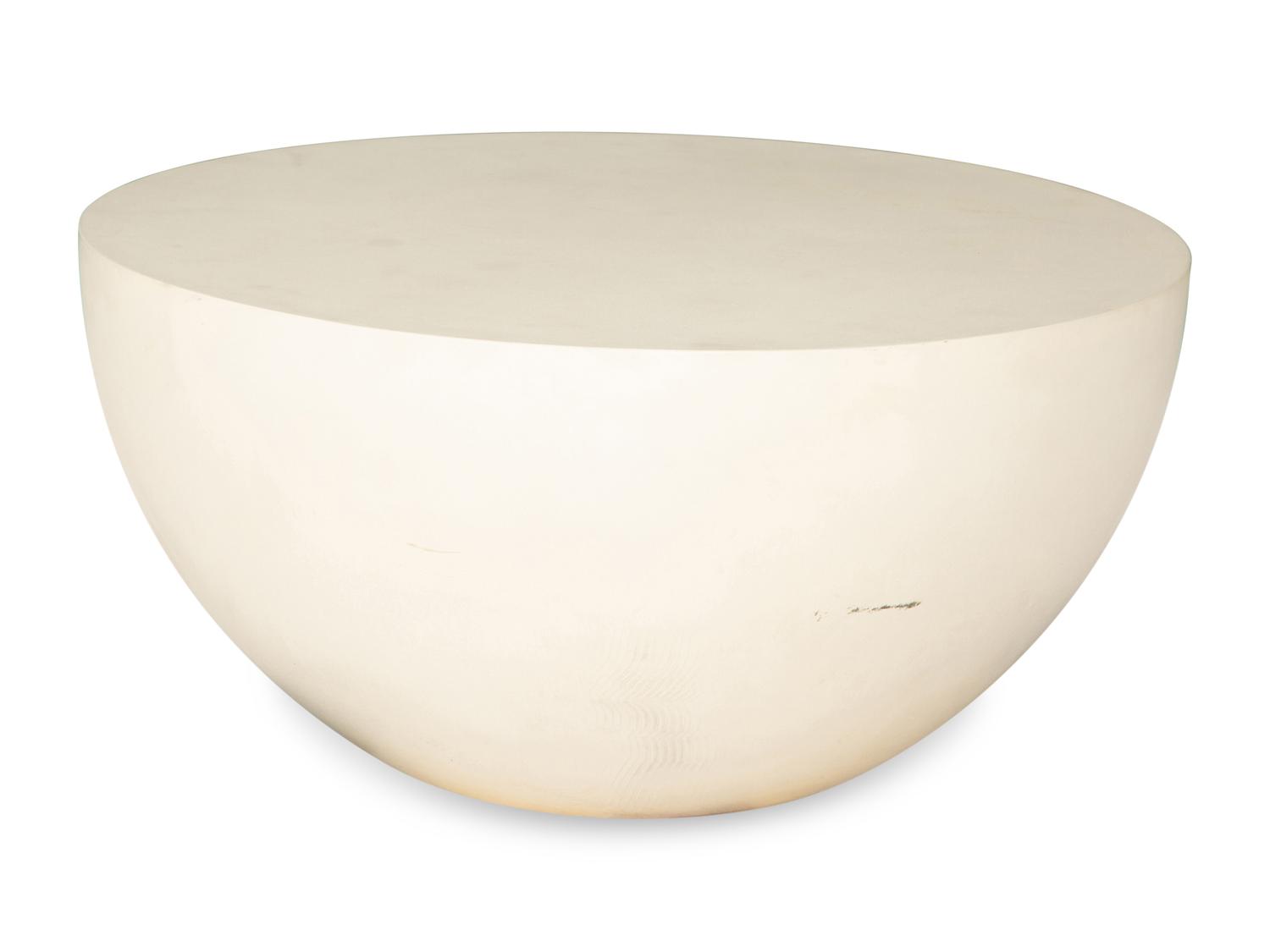 RECOMMENDED FOR DONATION - A Contemporary White Fiberglass/Resin Side Table
