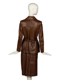 Gucci, Leather Jacket & Skirt