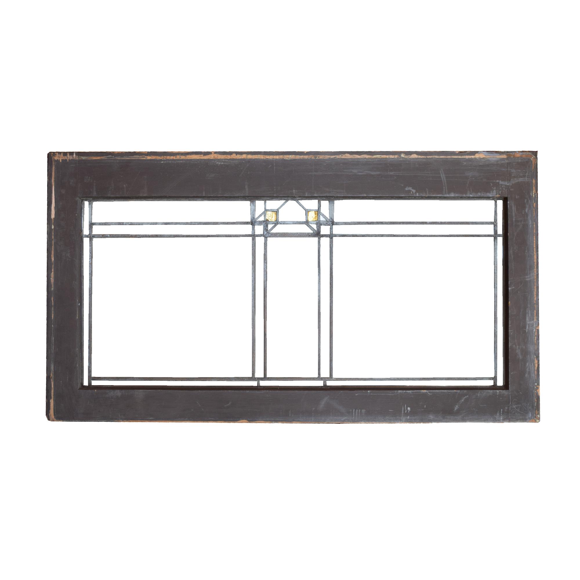 A Frank Lloyd Wright Window from the Oscar Steffens House 39.5" W x 1.5" D x 21.5" H — United States, Circa 1909