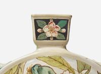 A Wedgwood Majolica Pilgrim Flask Vase, UK, 1877