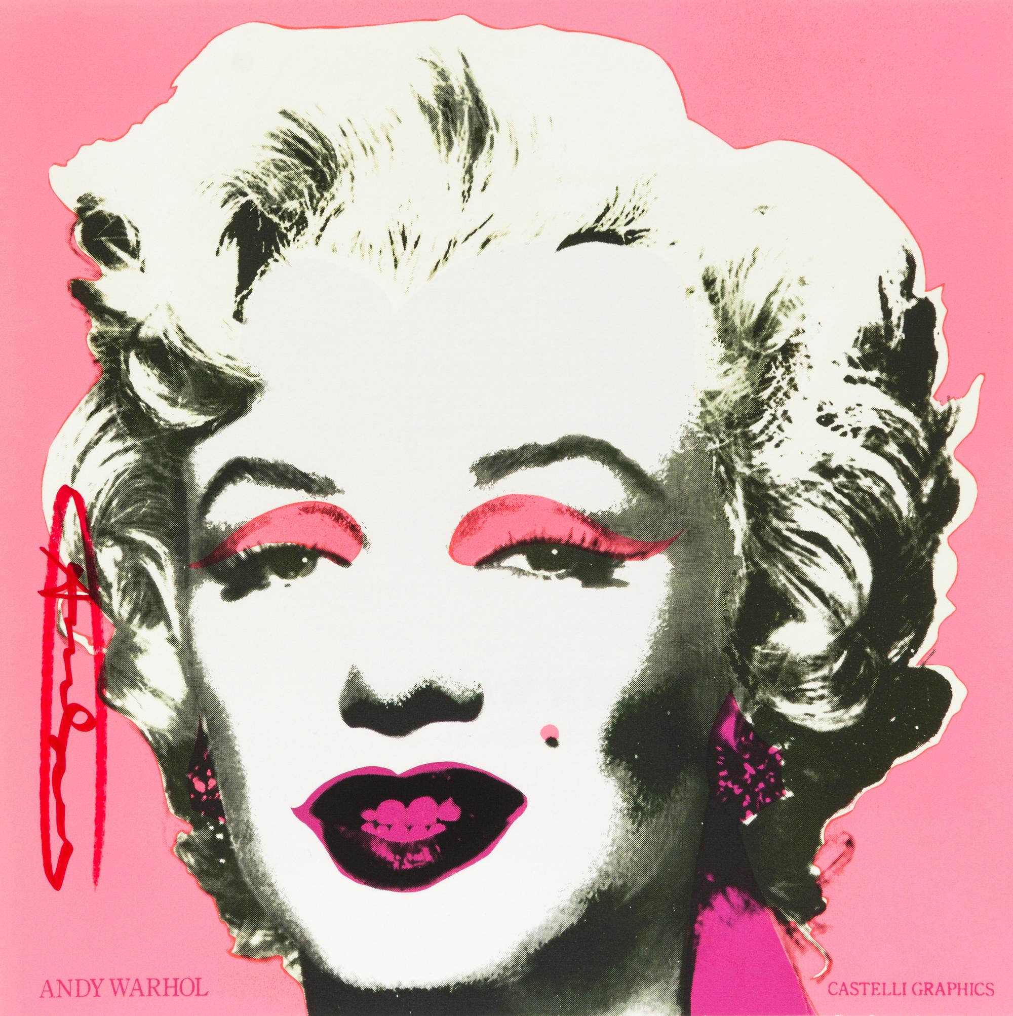 After Andy Warhol, (American, 1928–1987), Marilyn (Castellli Graphics Invitation), 1981