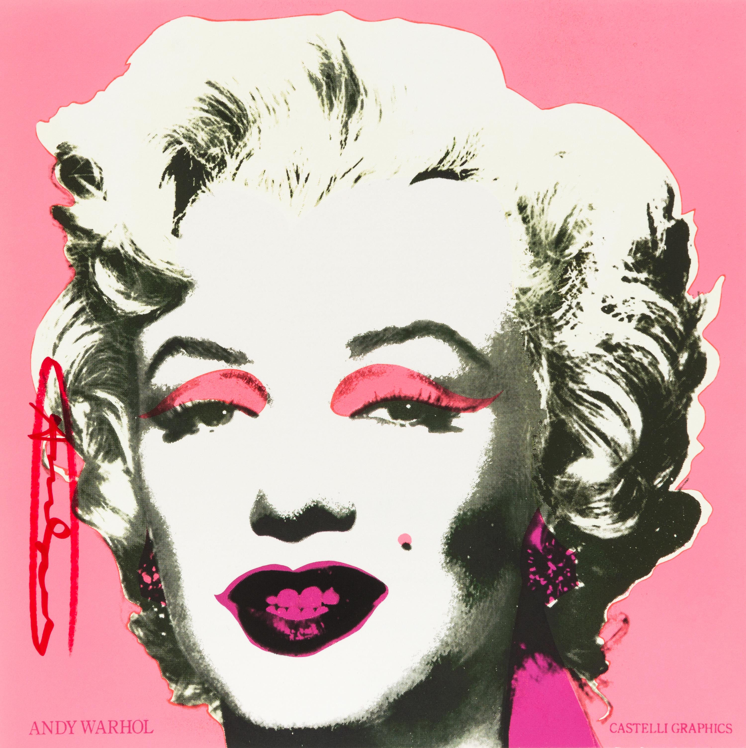 After Andy Warhol, (American, 1928–1987), Marilyn (Castellli Graphics Invitation), 1981