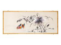 Two Chinese Embroidered Silk Articles