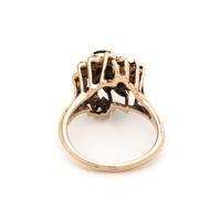 DIAMOND AND SAPPHIRE RING