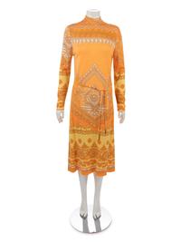 Leonard Knit Day Dress with Tasseled Tie Belt