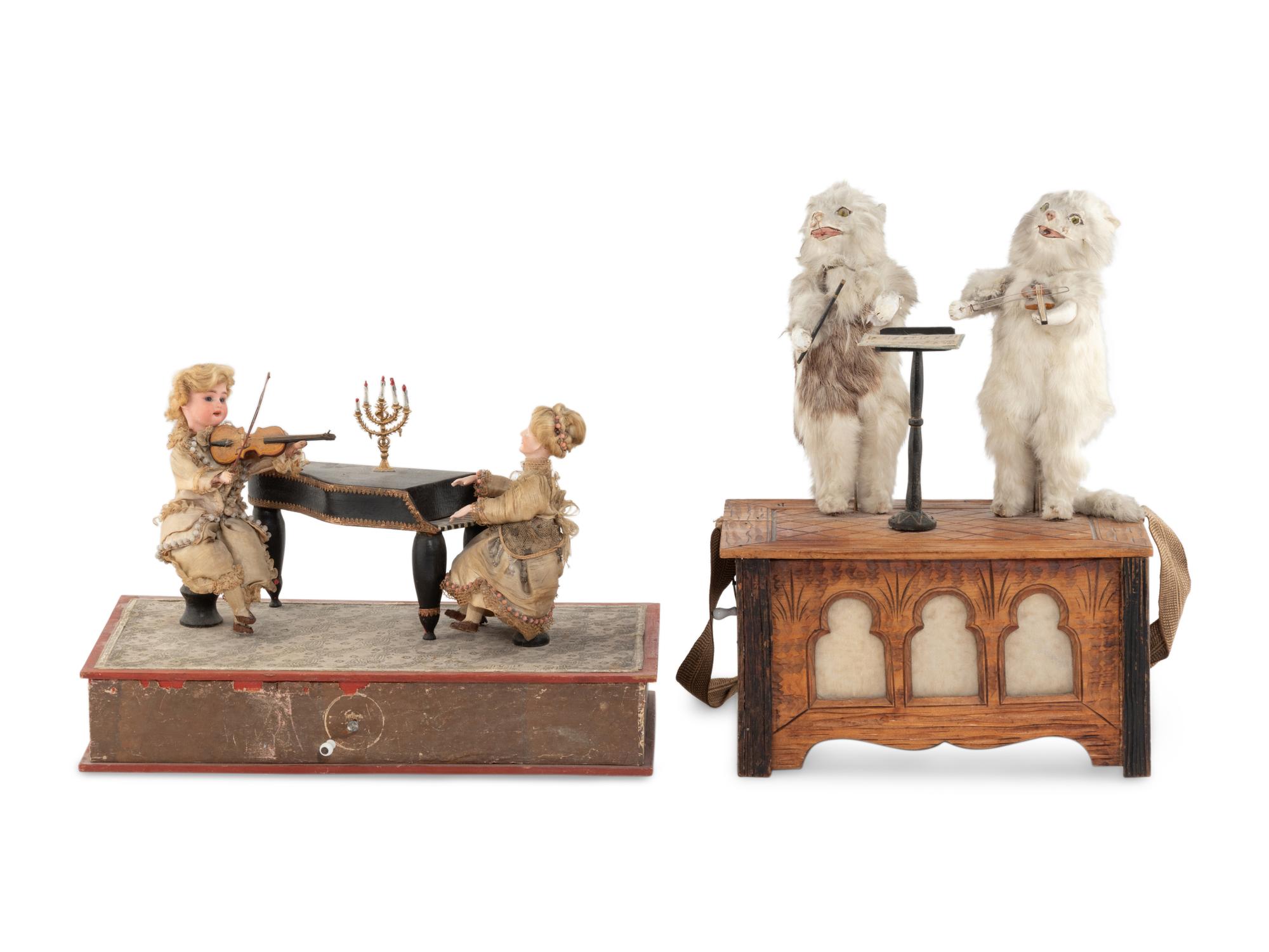 Two Manivelle Musical Automata