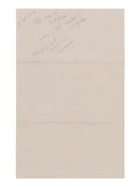 [CIVIL WAR]. BADEAU, Adam (1831-1895). ALS to Miss Kittie Hilt. [Washington, DC], n.d.