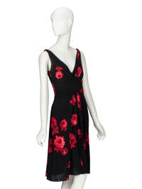 Prada, Floral Print Silk Dress