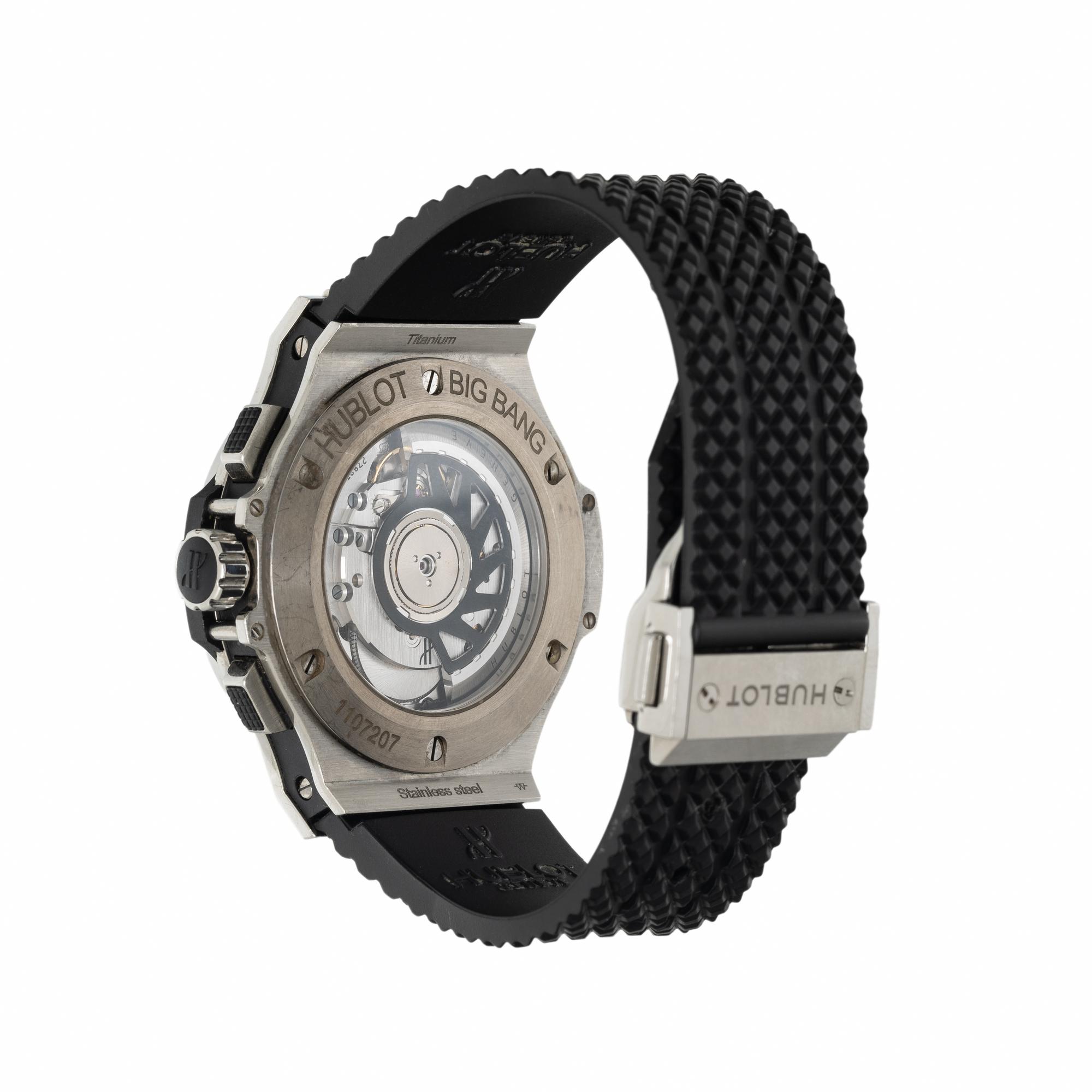 HUBLOT, 'BIG BANG' STAINLESS STEEL CHRONOGRAPH WATCH WITH DATE AND DIAMOND BEZEL