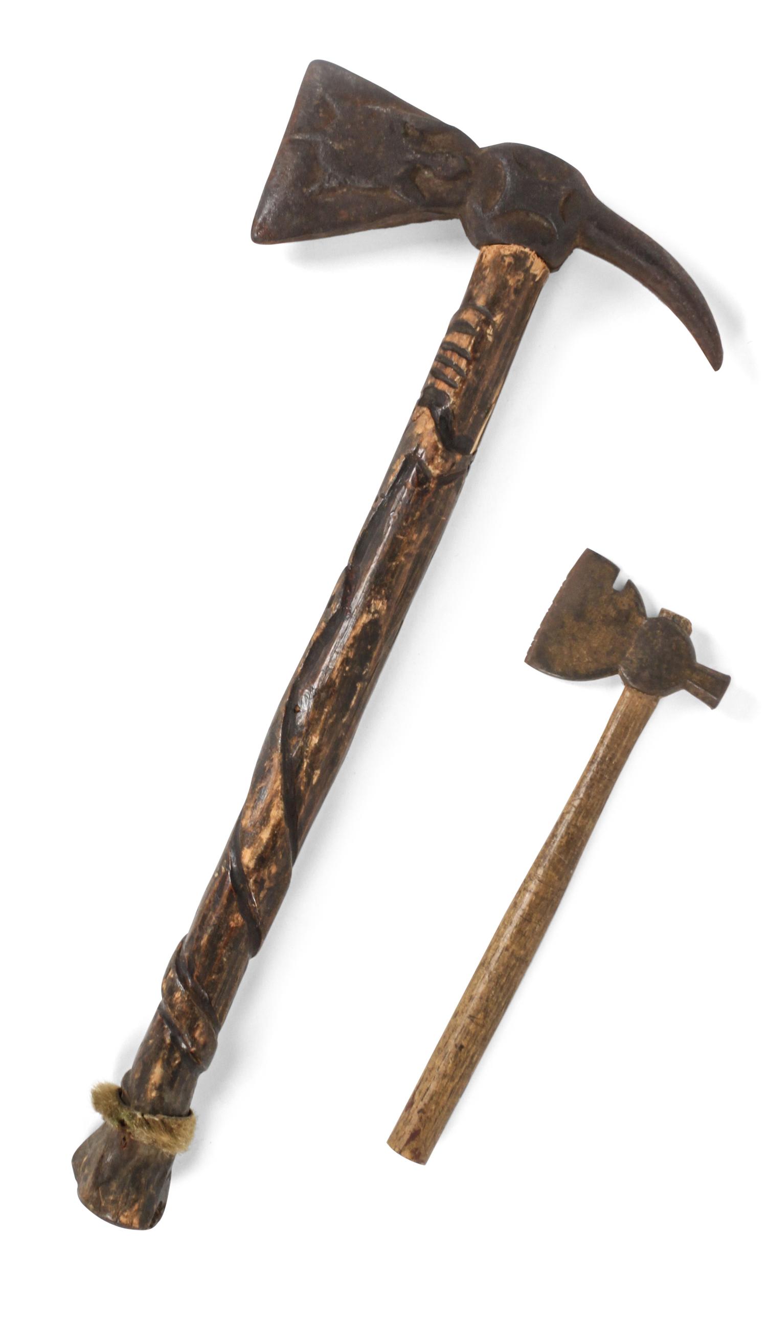 A Great Lakes Style Tomahawk Length of the first 17 x width 7 1/2 inches.