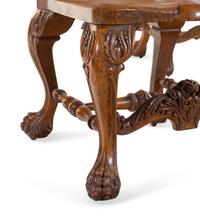 A Pair of Continental Renaissance Revival Carved Oak Side Chairs