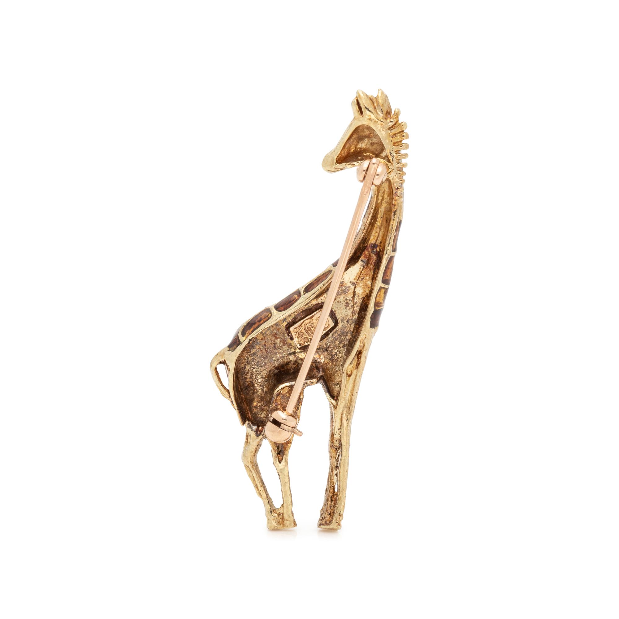 COLLECTION OF YELLOW GOLD ANIMAL BROOCHES