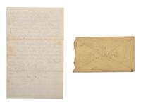 Private John R. Hallam, Company H., 2nd Ohio Volunteer Infantry Regiment. Pocket watch and letter.