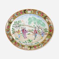 An Assembled Group of Chinese Export Famille Rose and Rose Mandarin Serving Pieces various dates, 19th/20th century