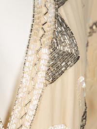 Fabrice, Beaded Cream Cocktail Dress