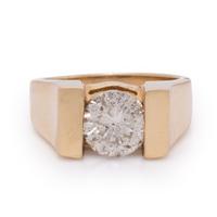 Diamond and Yellow Gold Ring