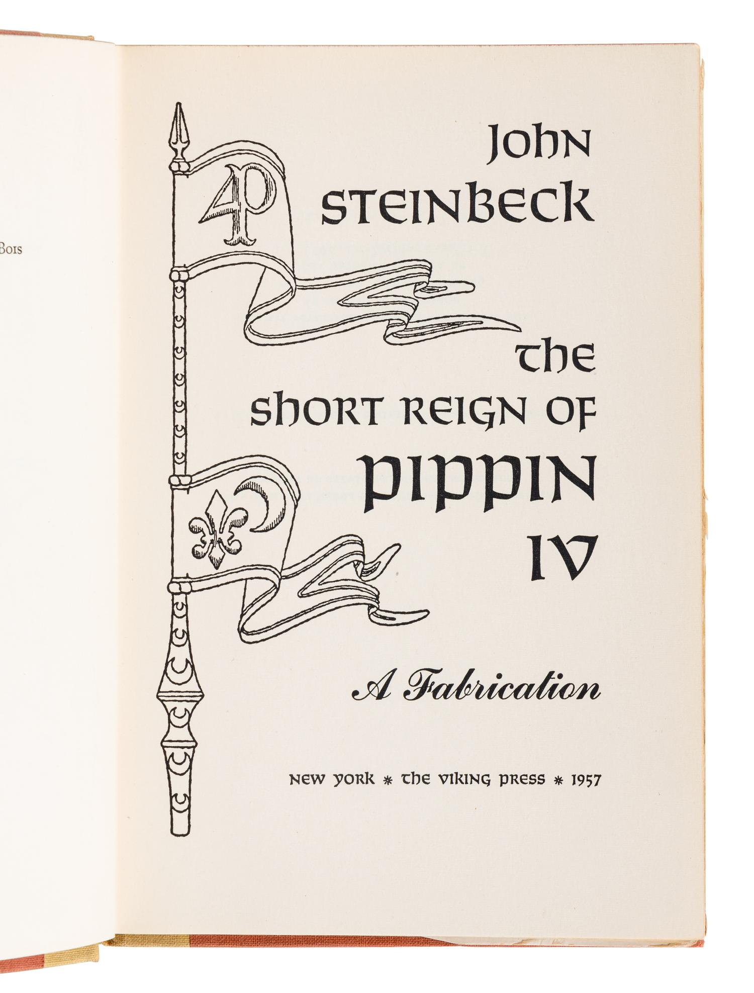 STEINBECK, John (1902-1968). A group of 8 works by Steinbeck, comprising:
