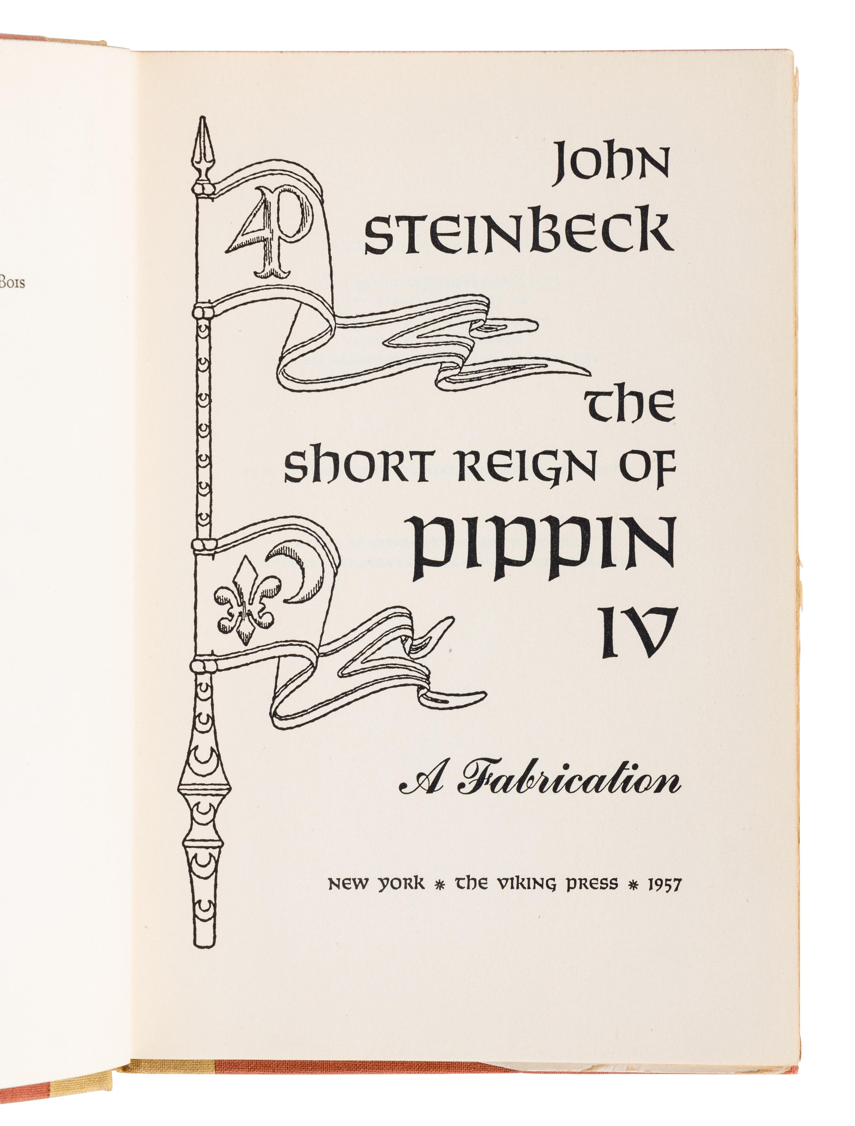 STEINBECK, John (1902-1968). A group of 8 works by Steinbeck, comprising: