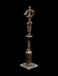 A Luristan Bronze Standard Finial with the Master of the Animals