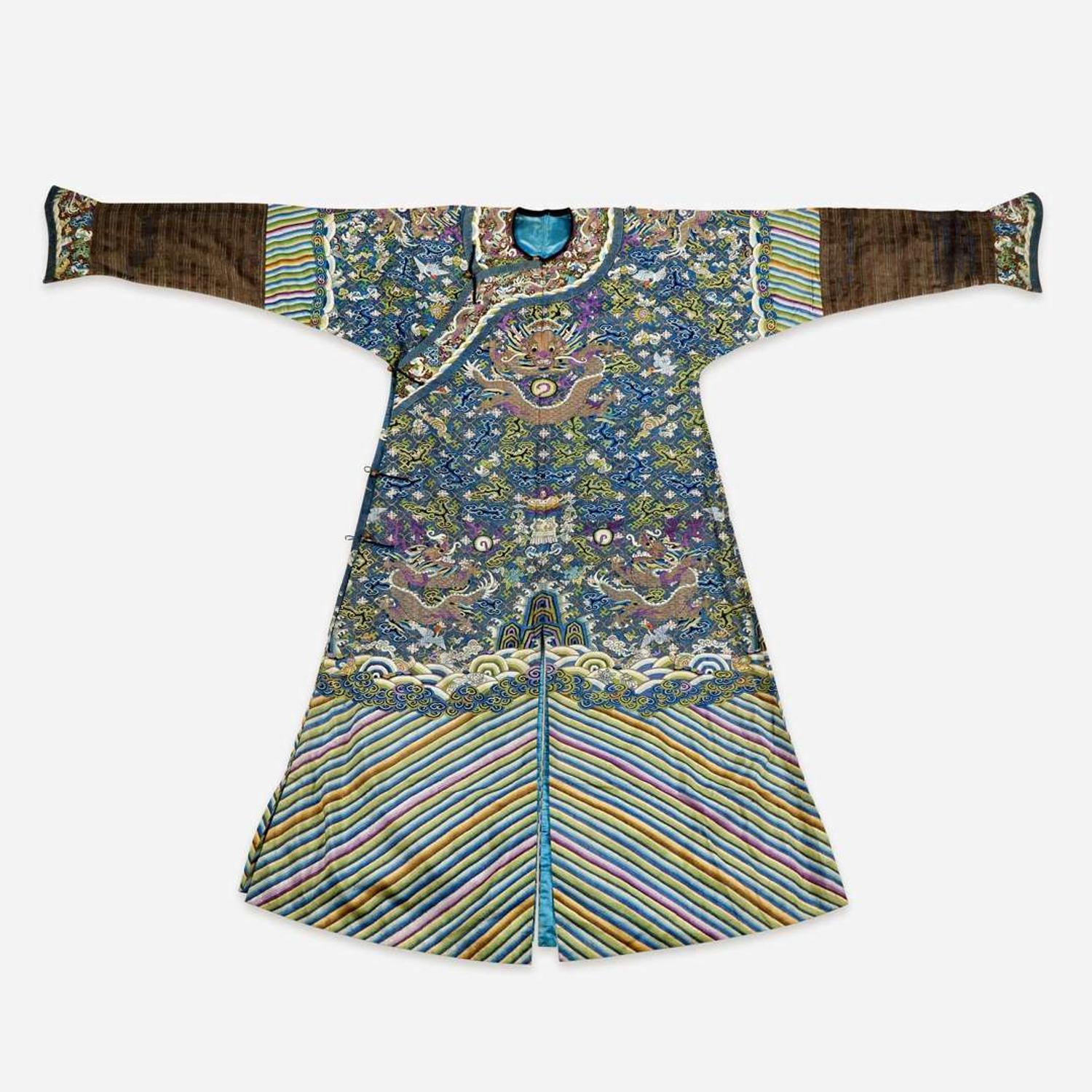 A Chinese kesi tapestry dragon robe 缂丝龙袍 19th/early 20th century ???????