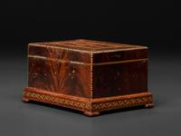 A New York Marquetry Award Sewing or Jewelry Box
