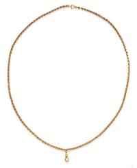 A Yellow Gold Fob Chain,