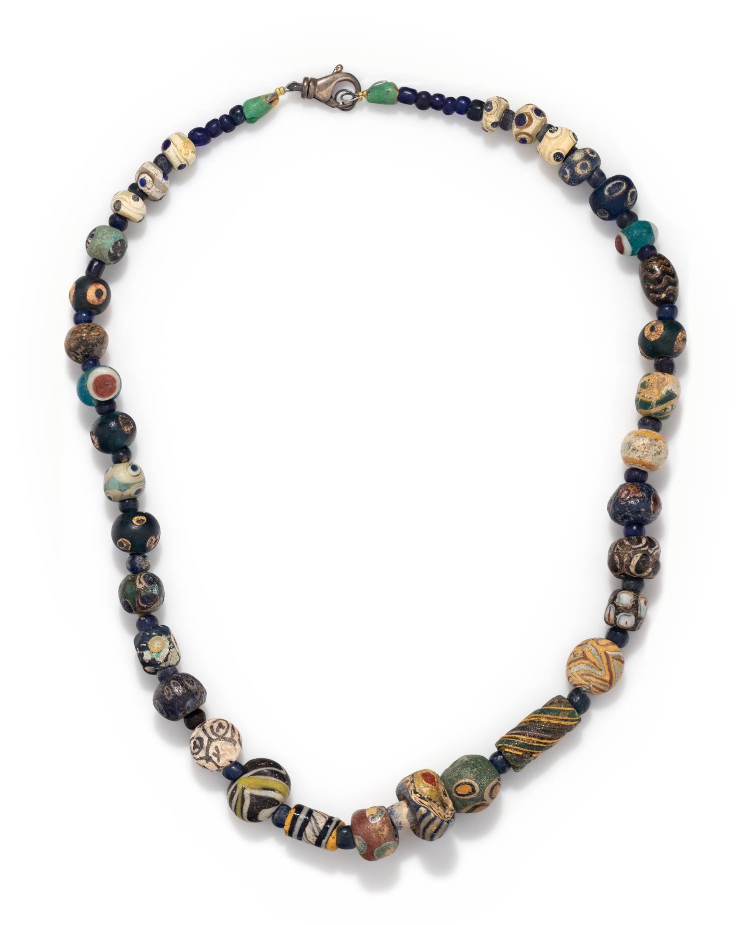 A Roman Mosaic Glass Bead Necklace