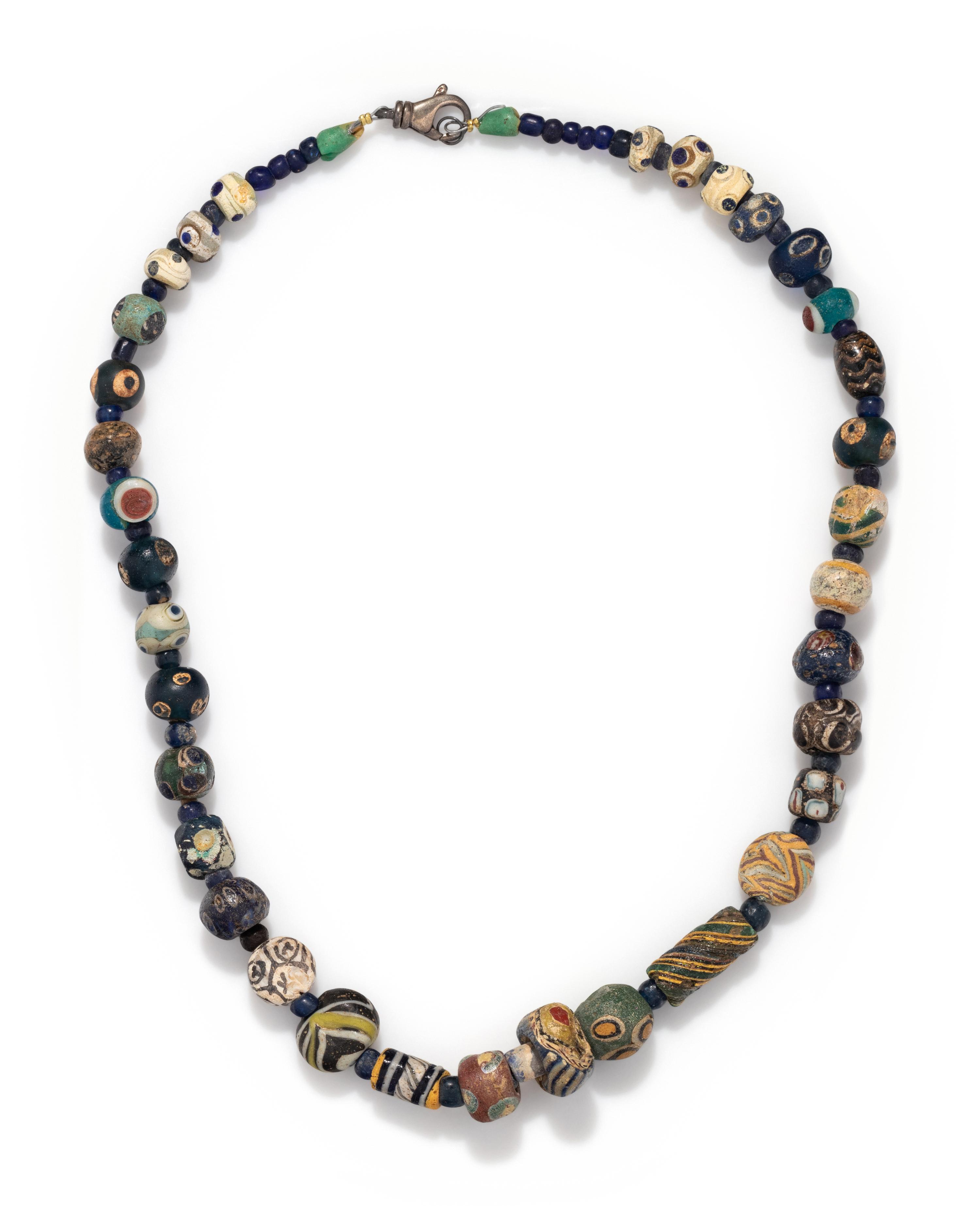 A Roman Mosaic Glass Bead Necklace