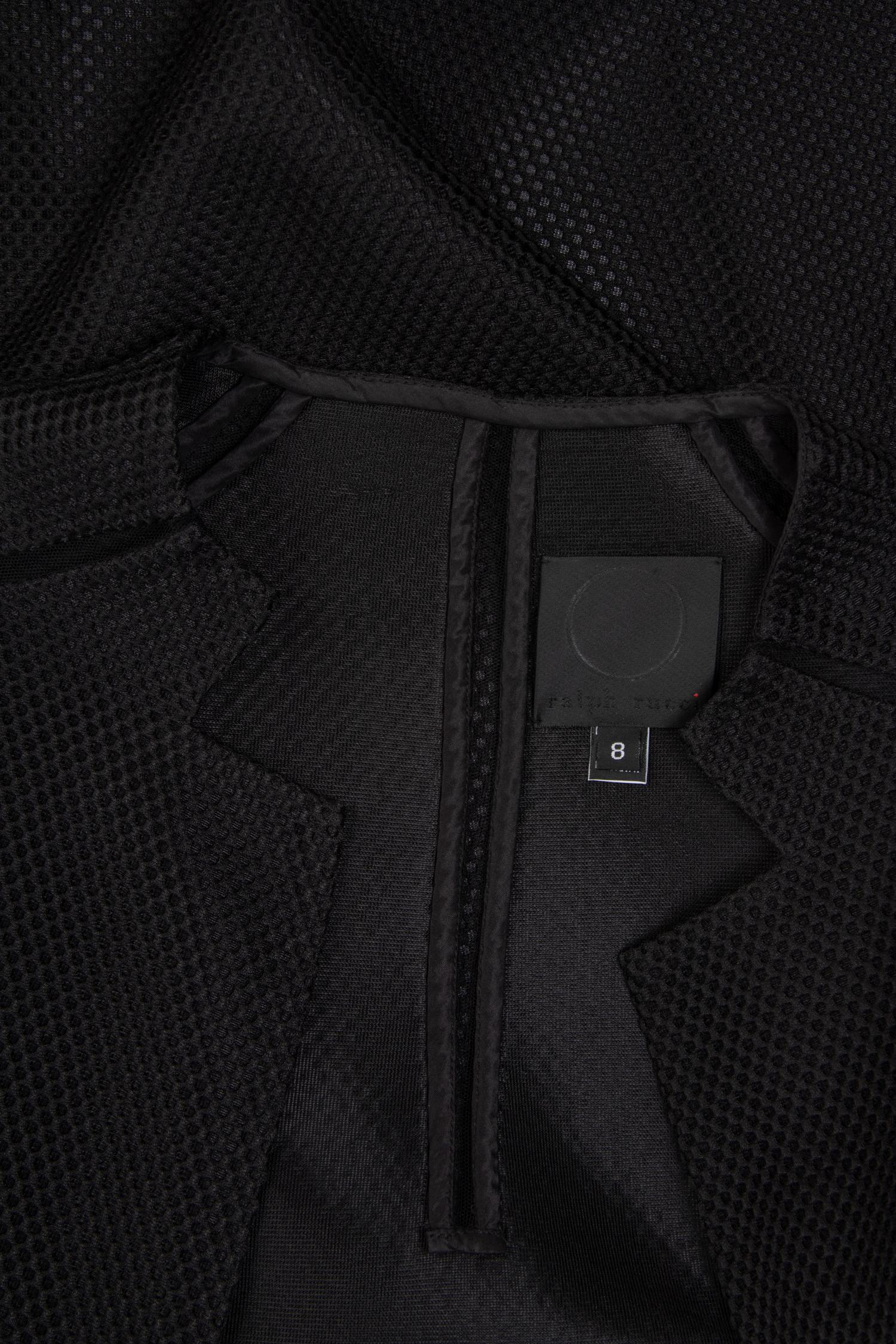 Ralph Rucci Polyester Mesh Jacket with Net Inserts