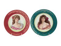 Ten Vienna Style Porcelain Articles