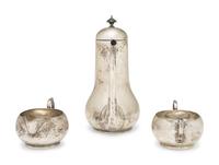 An American Silver Three-Piece Coffee Service