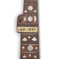 An American Primitive Mother of Pearl and Tin-Type Inset Banjo
