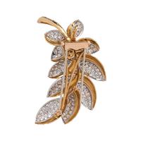 VAN CLEEF & ARPELS, DIAMOND PENDANT/BROOCH