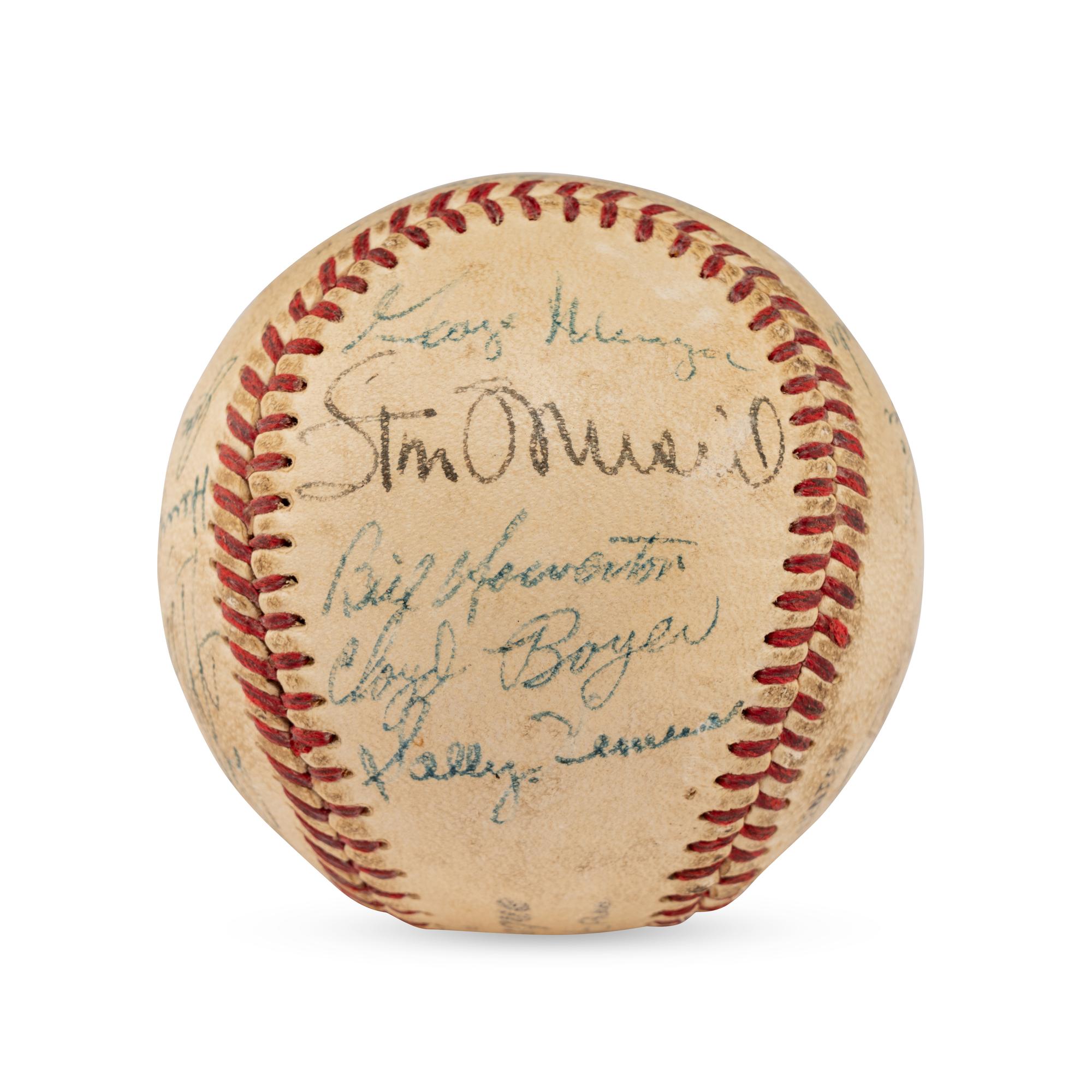 A 1951 St. Louis Cardinals Team Signed Autograph Baseball