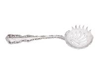 A George III Silver Sauce Boat and Serving Spoon